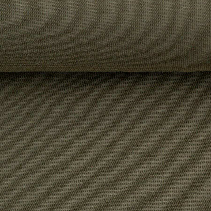 Sweatstoff angeraut | Eike | uni olivgrün