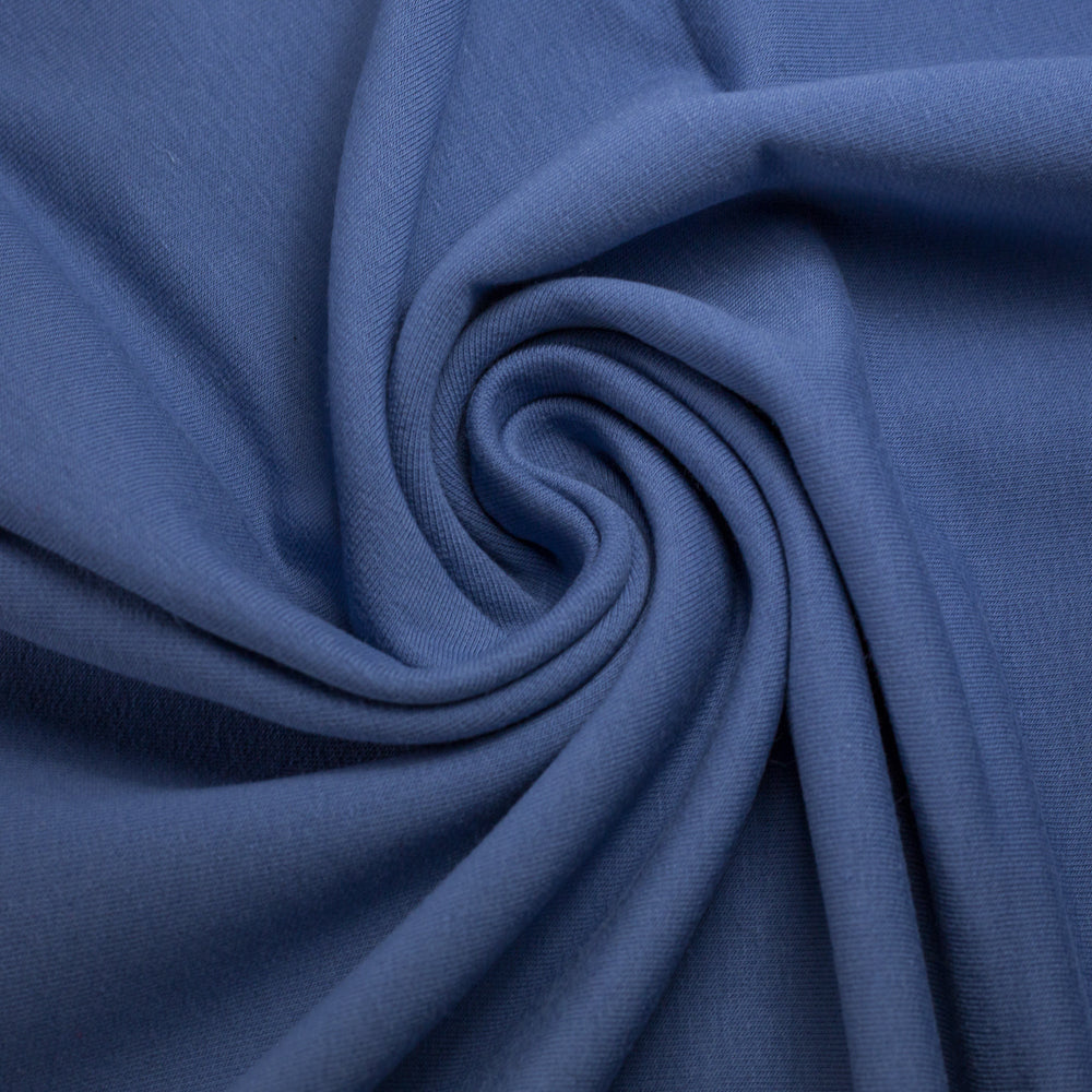 Bündchenstoff | Heike | uni rauchblau