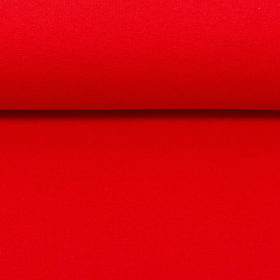 Bündchenstoff | Heike | uni rot