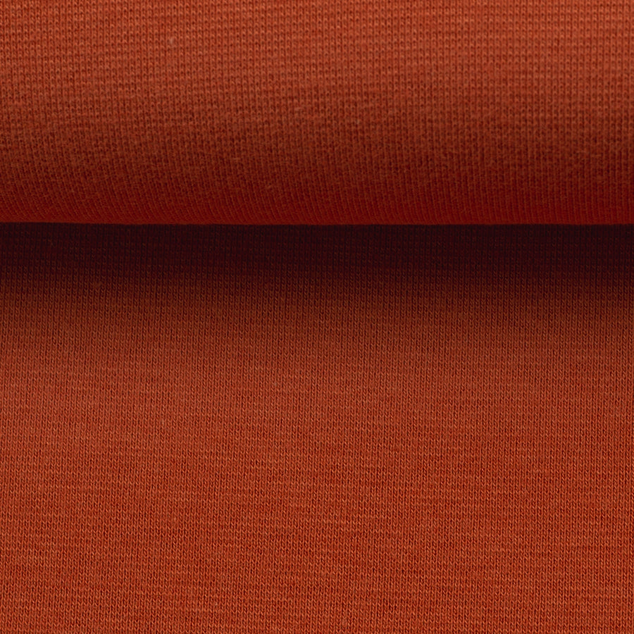 Bündchenstoff | Heike | uni terracotta