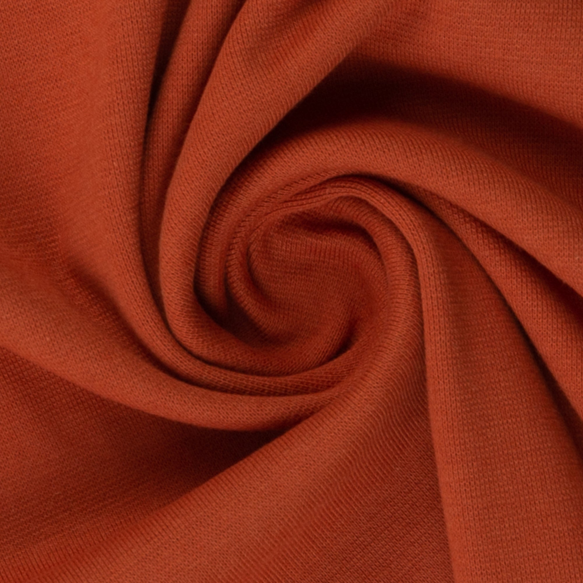 Bündchenstoff | Heike | uni terracotta