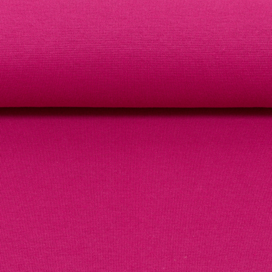 Bündchenstoff | Heike | uni erika pink