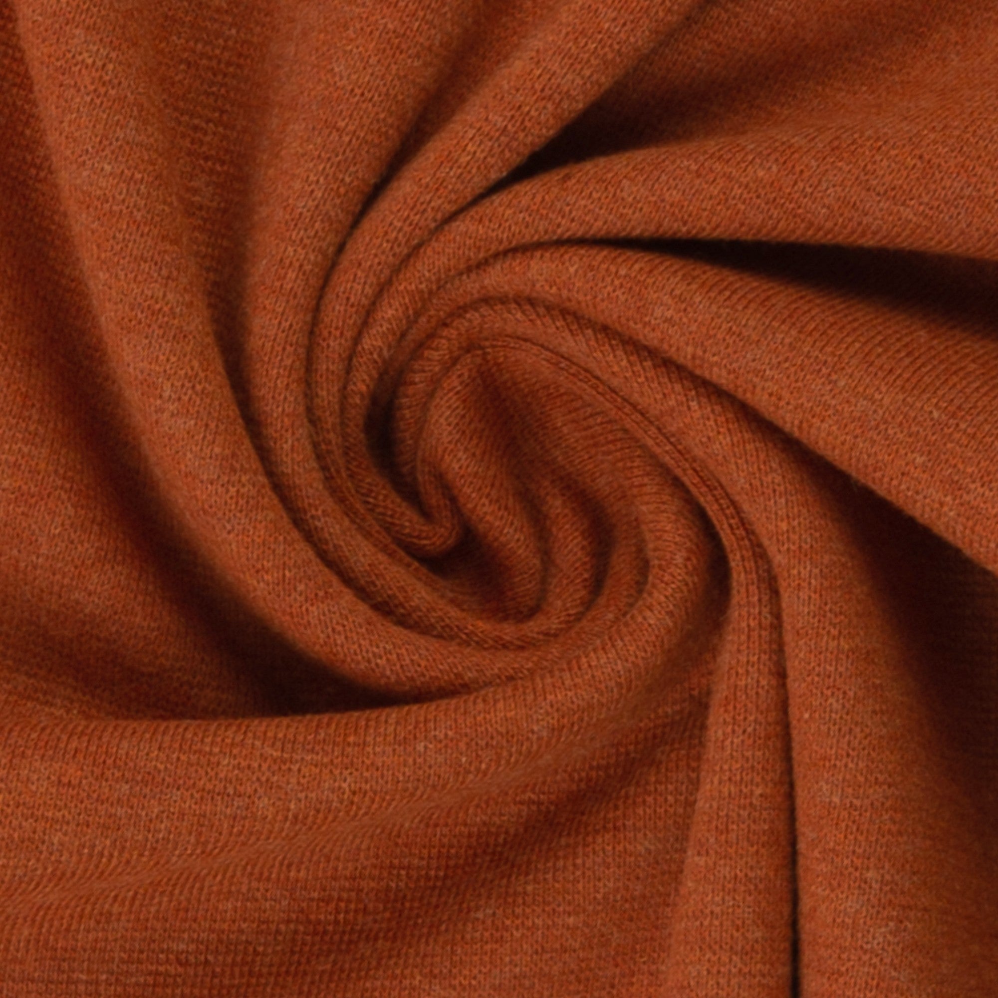 Bündchenstoff | Heike | melange terracotta