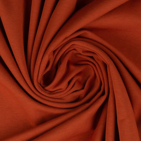 Jerseystoff | uni terracotta