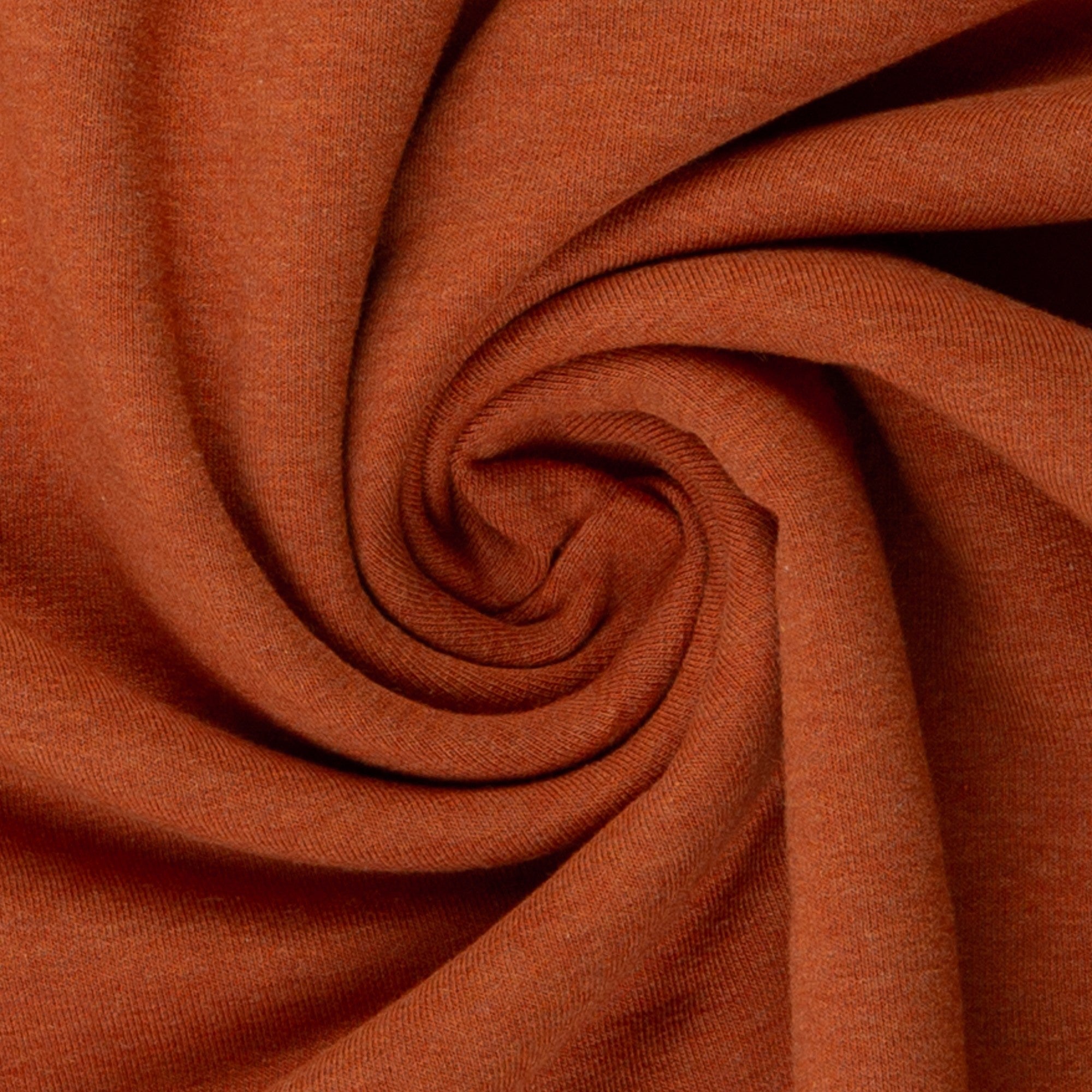 Sweatstoff angeraut | Eike | melange terracotta