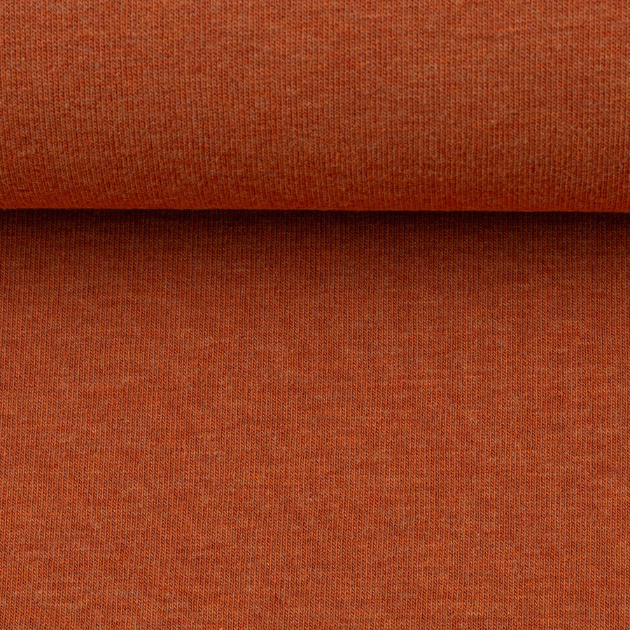 Sweatstoff angeraut | Eike | melange terracotta