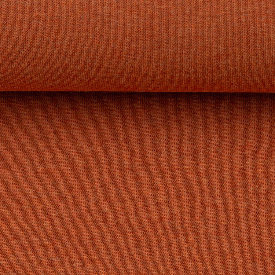 Sweatstoff angeraut | Eike | melange terracotta