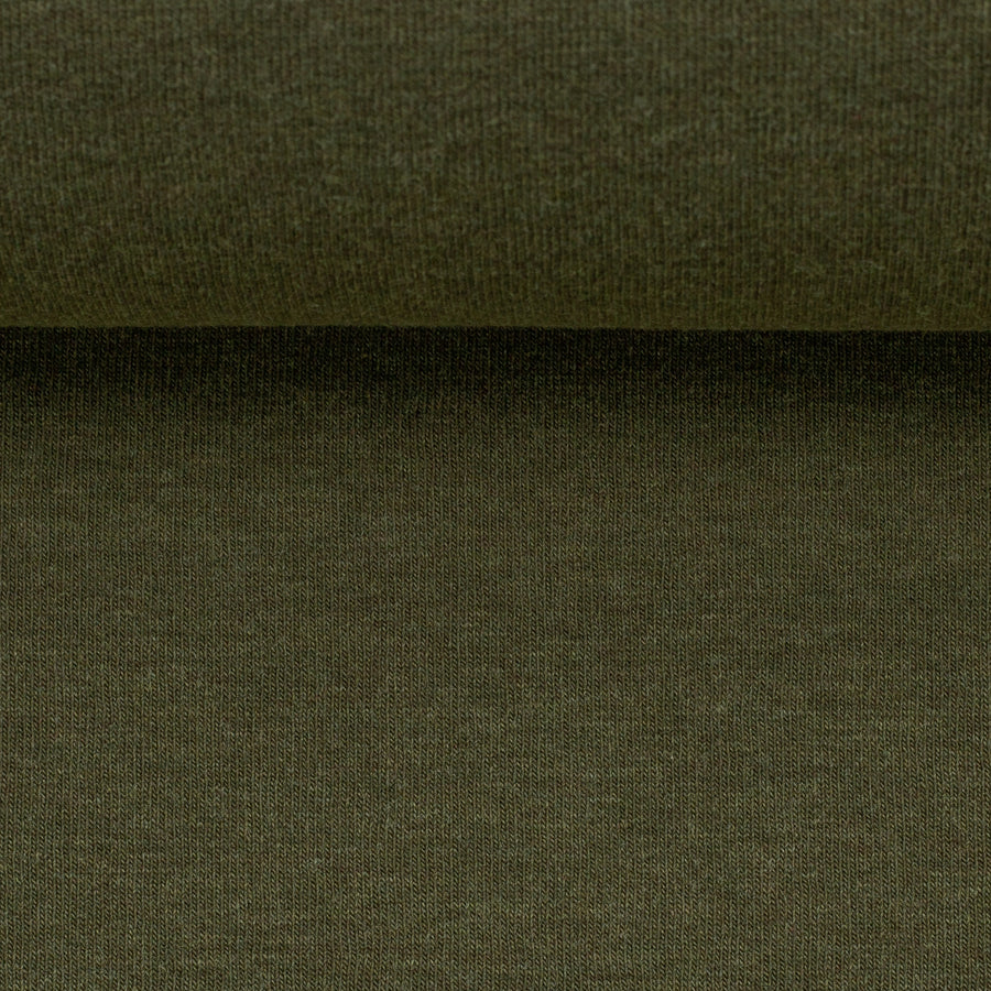 Sweatstoff angeraut | Eike | melange khaki