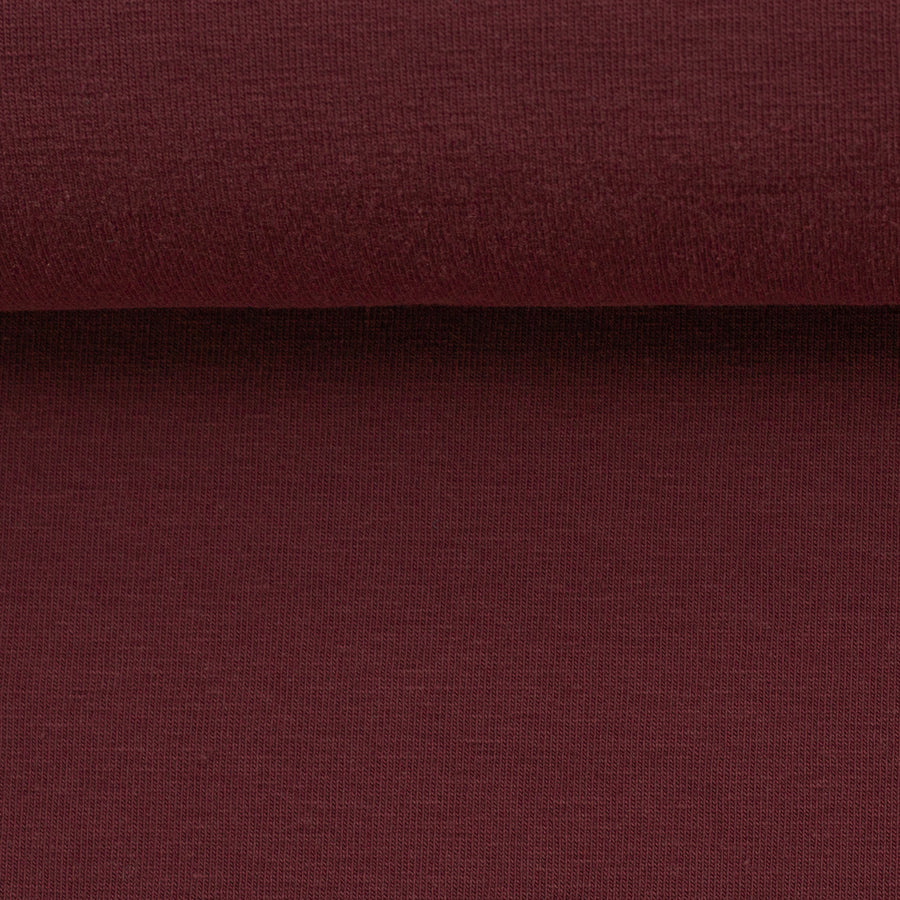 Jerseystoff | uni weinrot