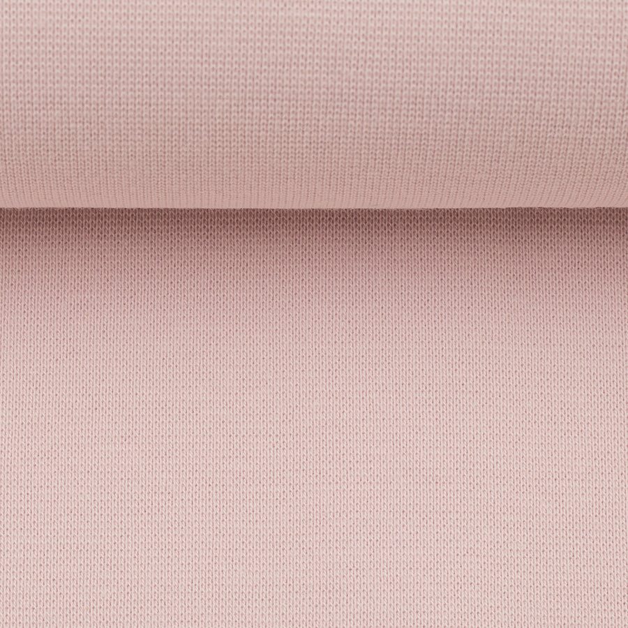Bündchenstoff | Heike | uni light rose