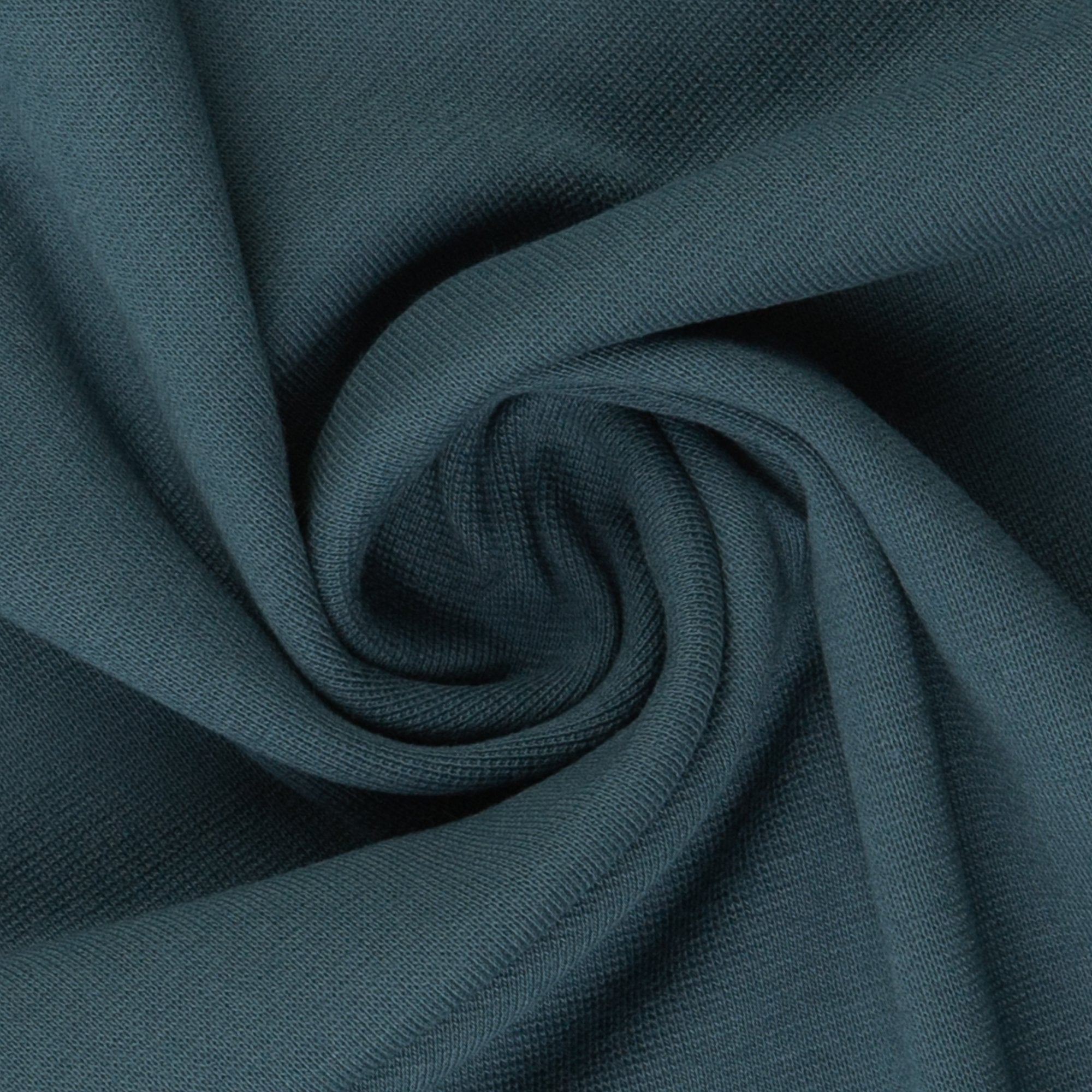 Bündchenstoff | Heike | uni blau petrol