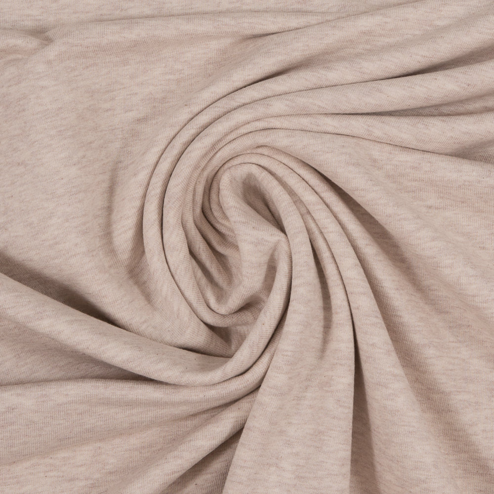 Jerseystoff | uni | melange | natur