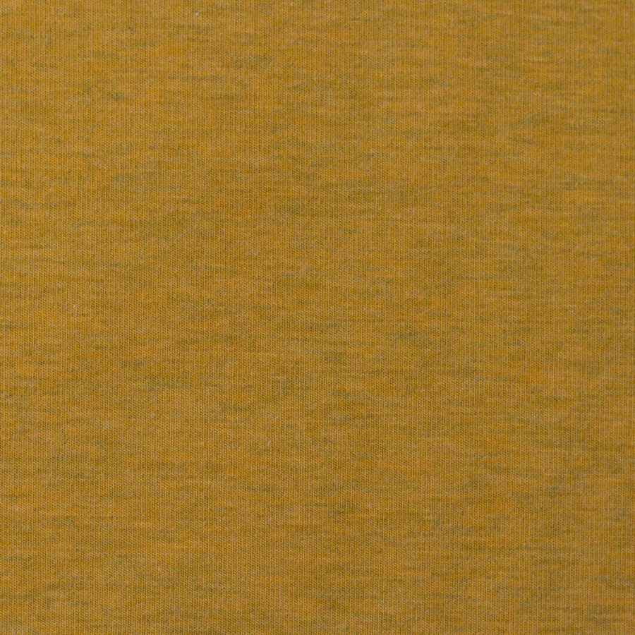 Jerseystoff | uni | melange | senfgelb