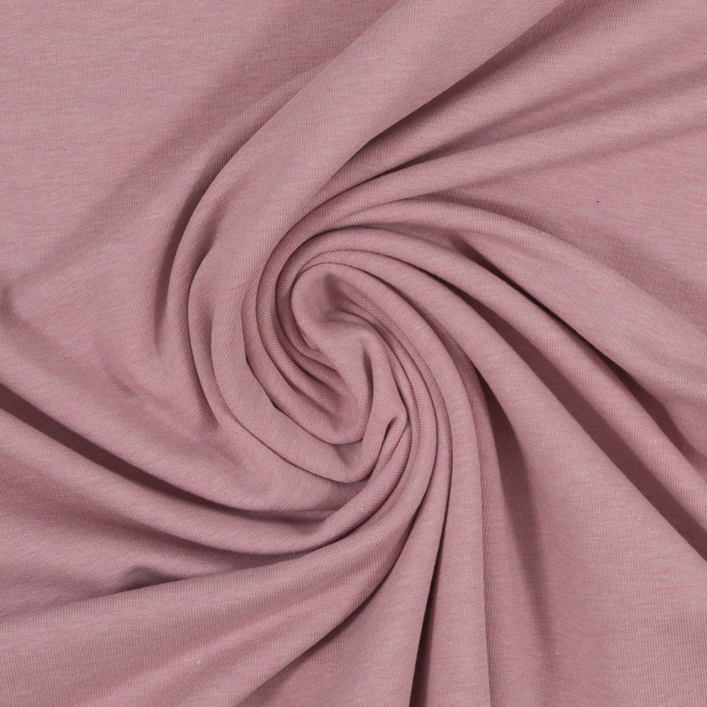 Jerseystoff | uni | melange | altrosa