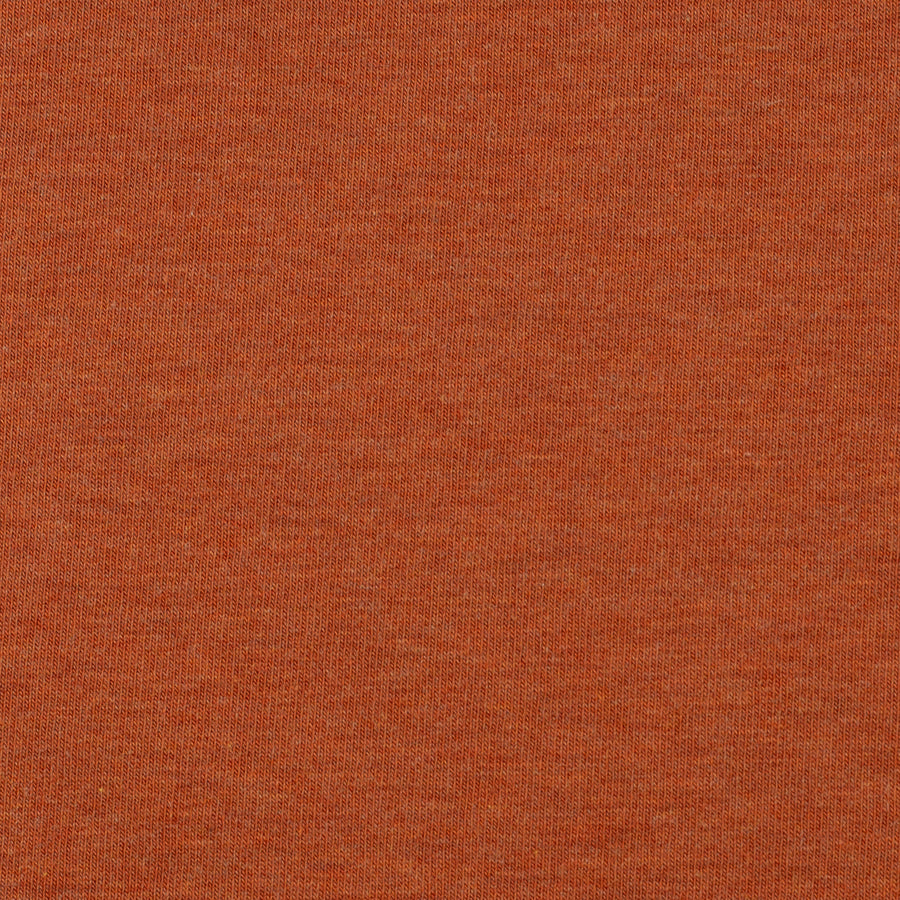 Jerseystoff | uni | melange | terracotta