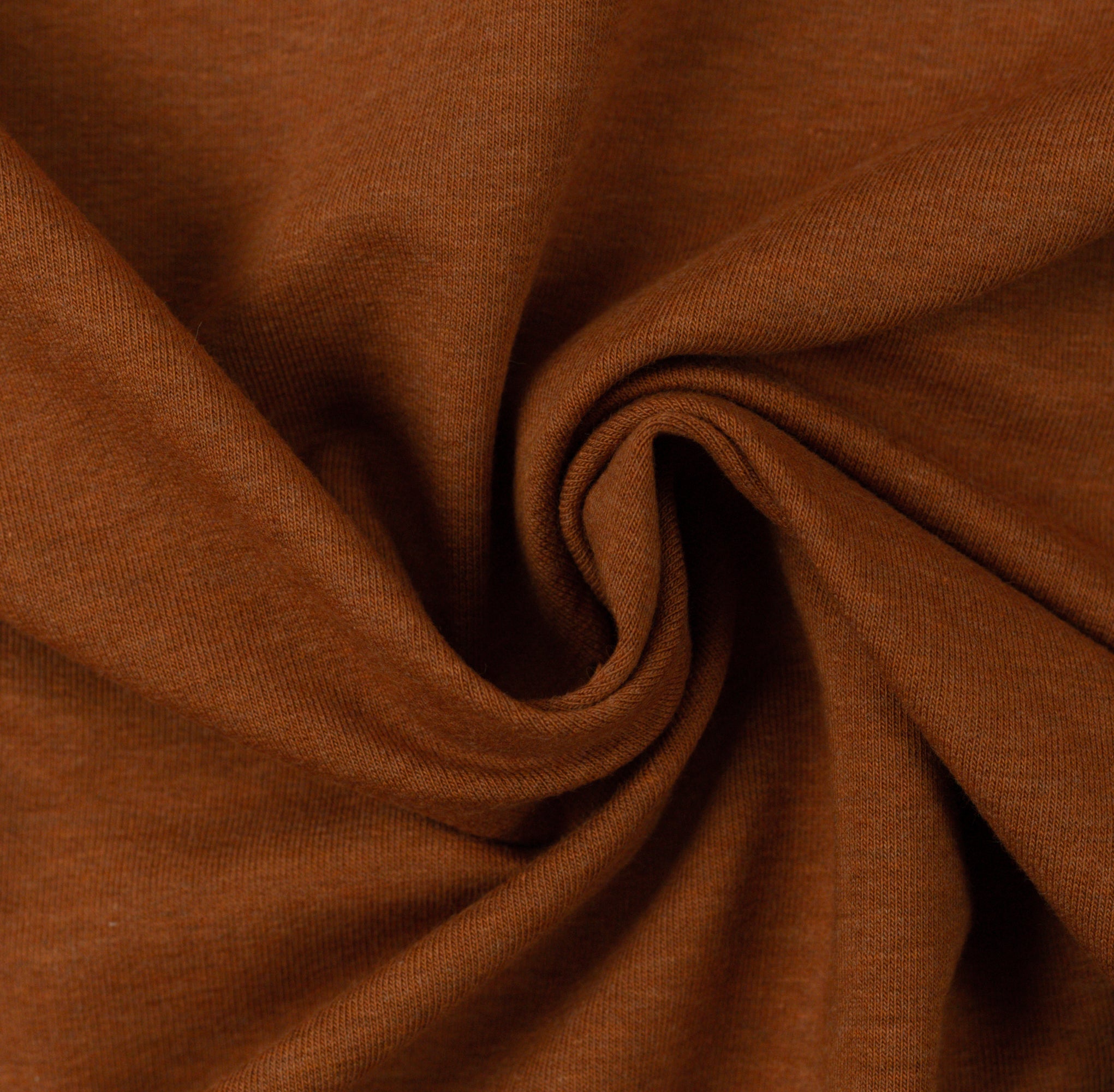 Jerseystoff | uni | melange | kupfer