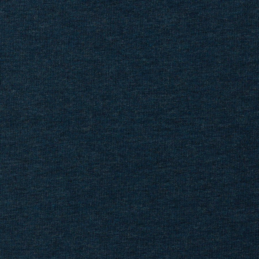 Jerseystoff | uni | melange | dark petrol