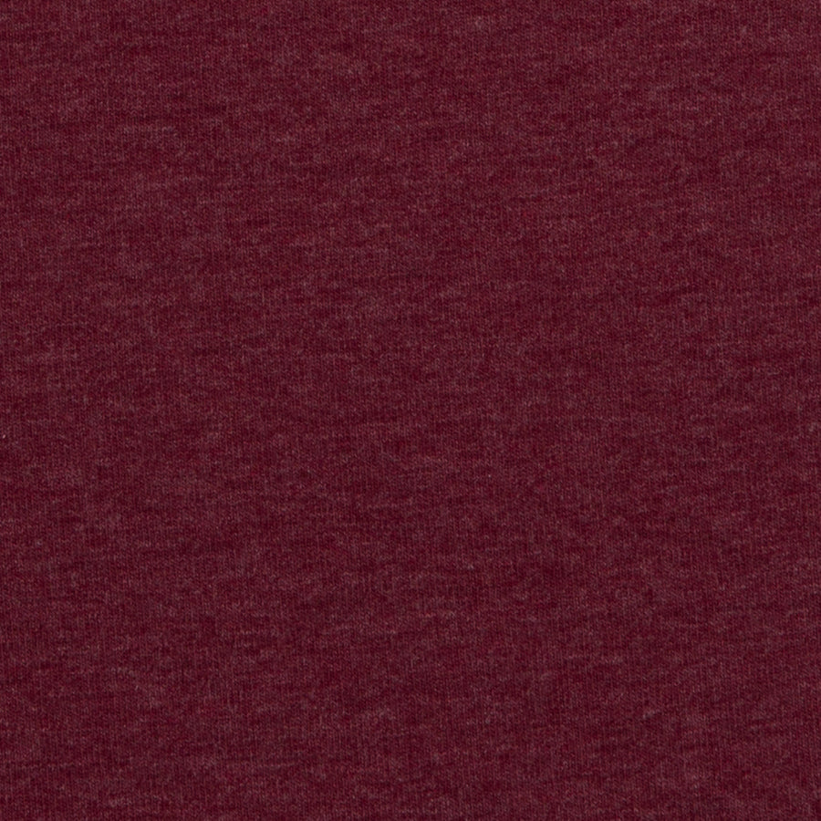 Jerseystoff | uni | melange | bordeaux