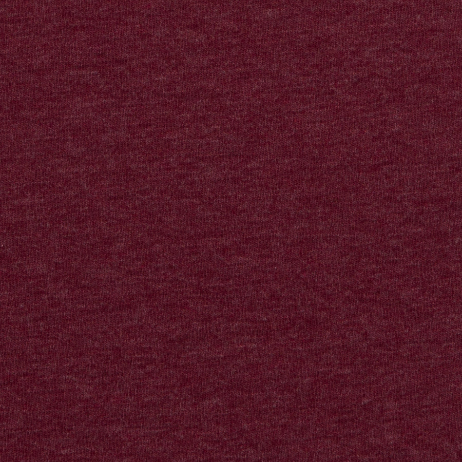 Jerseystoff  | uni | melange | bordeaux