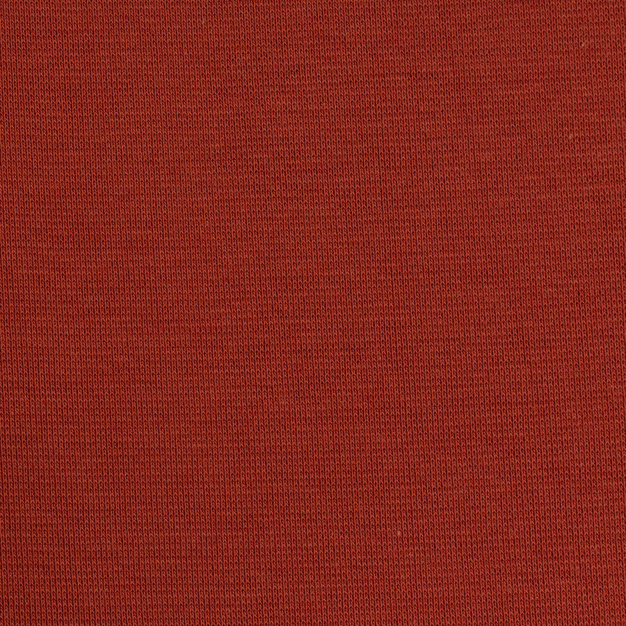 Bündchenstoff | Heike | uni rost rot