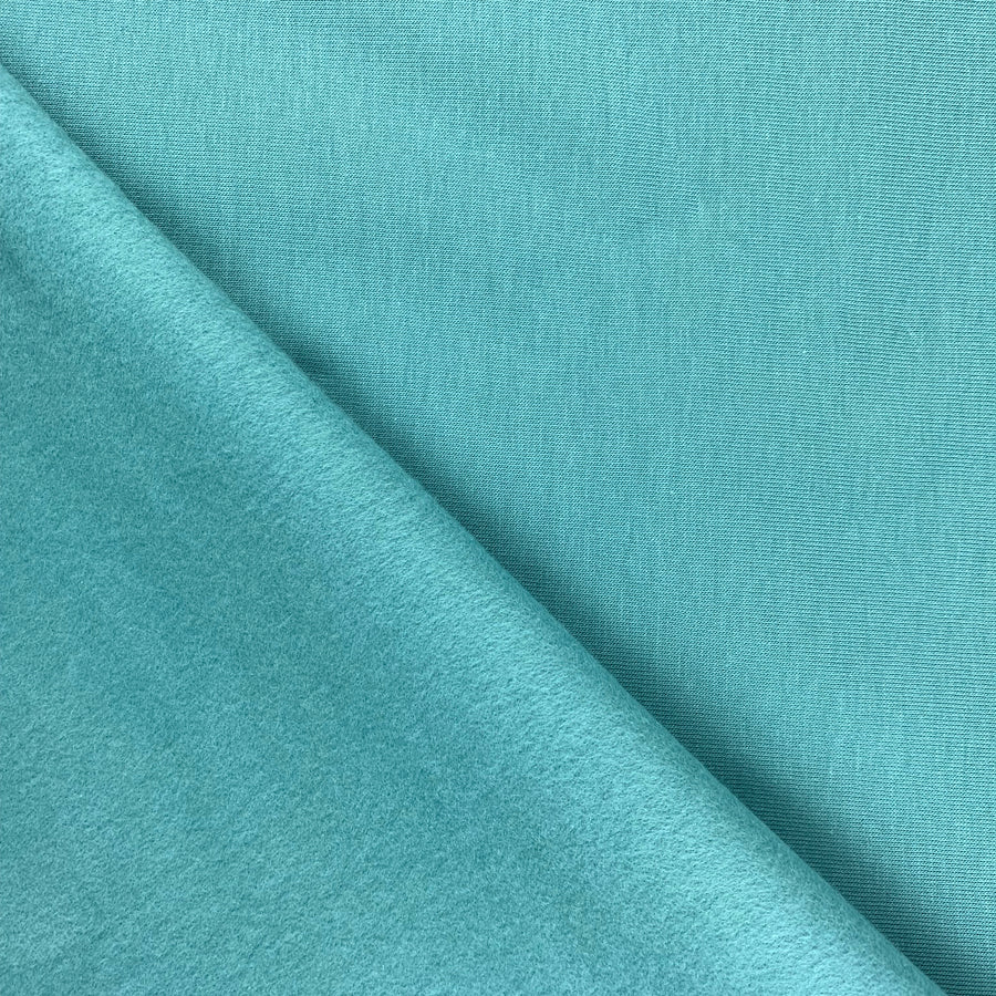 Sweatstoff angeraut | Eike | uni dunkles mint