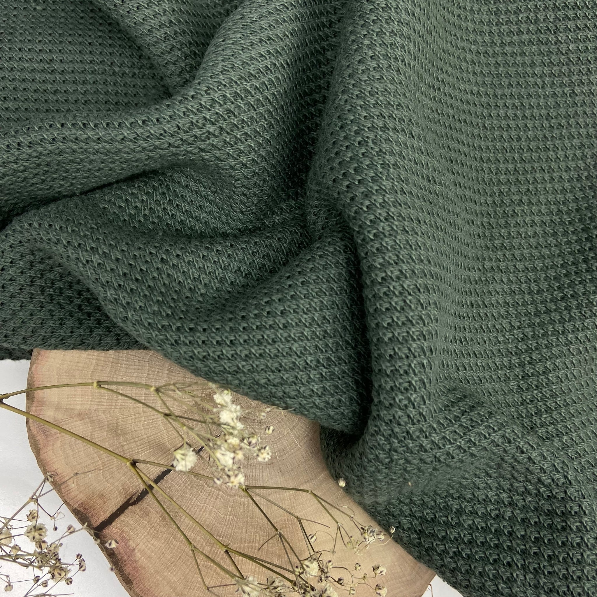 Struktur Strickstoff | Skadi | grün