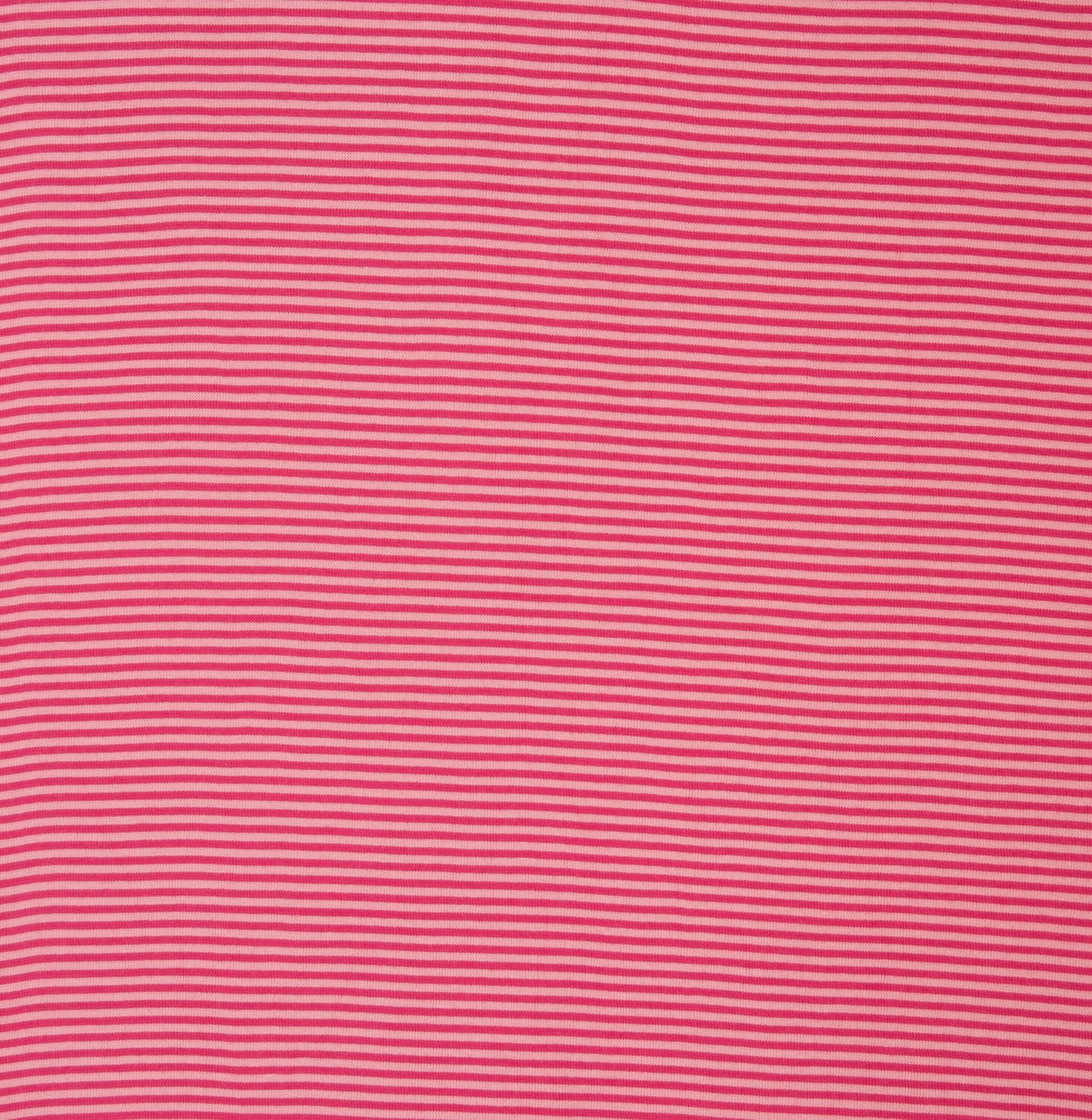 Bündchenstoff | Streifen | rosa & pink